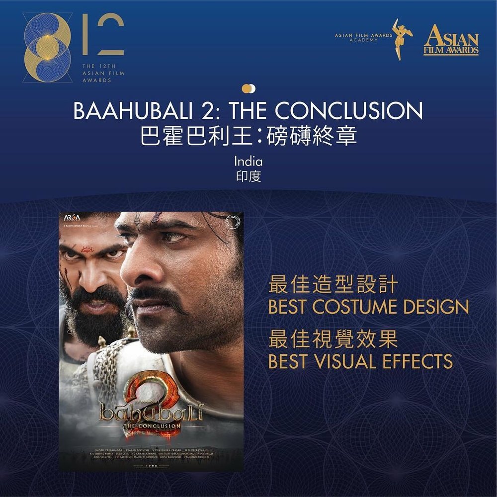 Nominacje Asian Film Awards dla filmu "Bahubali: Finał"